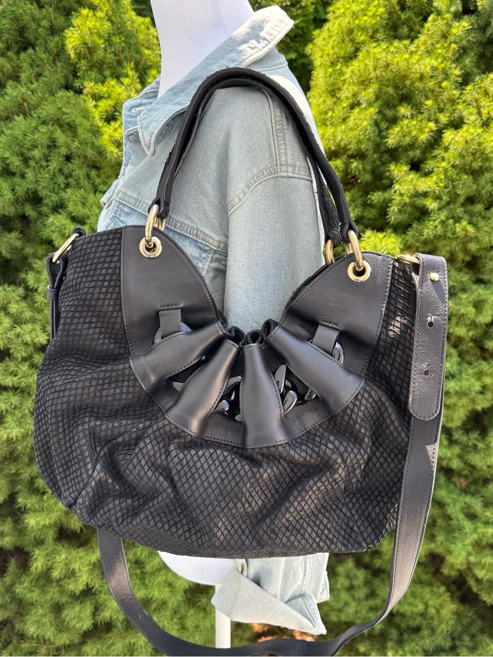 Furla Hobo Bag in Soft Italian Leather with Dust Bag